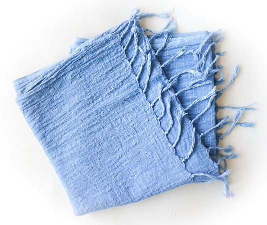 木綿のストール:手織り調