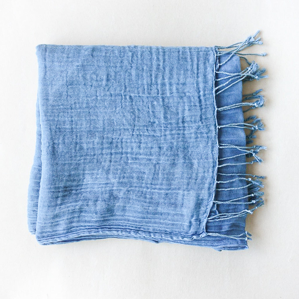 Cotton scarf: soft double-layered gauze